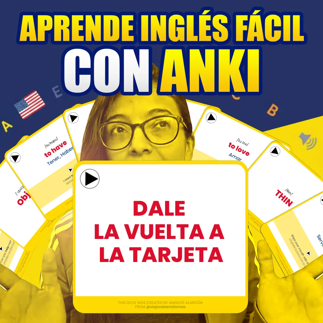 portada del producto digital anki ready. Un mazo para aprender inglés de manera natural con la ayuda de anki.
